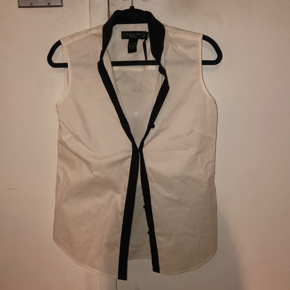 Shanghai Tang White Shirt 100% Cotton